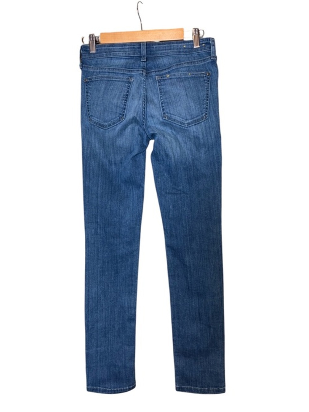 Pilcro and the Letterpress Anthropologie Stet Blue Denim Stretch Blend Size 27 - Picture 2 of 5